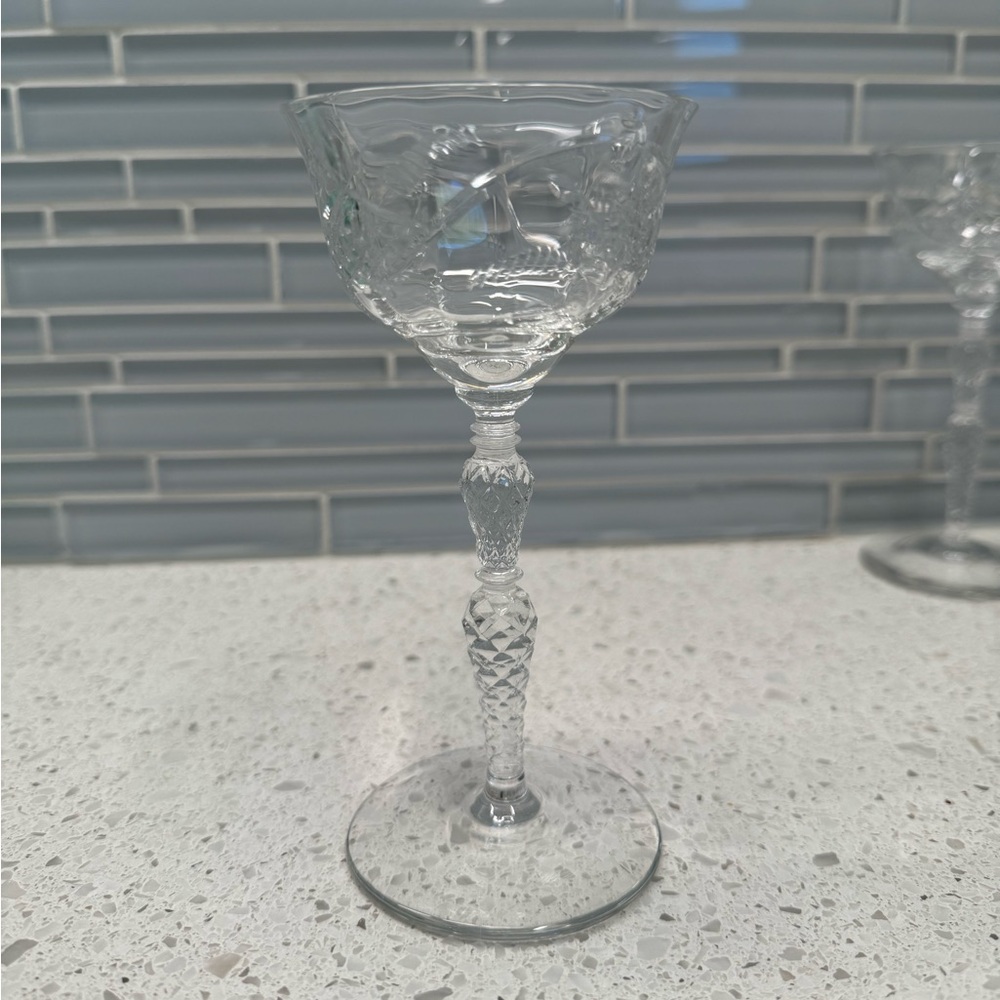 Set Of 5 Libbey Rock Sharpe Salon 5 7/8 Liquor Cocktail Glasses - Picture 3 of 9
